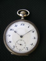 800-Antique silver marked pocket watch. Big size