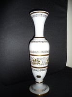 Bohemia opálüveg váza díszdobozban (31cm)