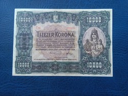 10000 Korona 1920 Kétszer hajtott ropogós bankjegy EF