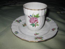 Herend, old eton patterned cup + base integrated 16 x 9 cm
