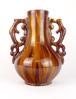 0P062 Veres Lajos Mezőtúr kerámia váza 30 cm