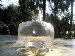 Barrel-shaped brandy-glass-bottle-decorative glass 0.5 l