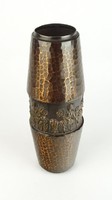 0R841 Iparművészeti réz LIGNIFER váza 24 cm