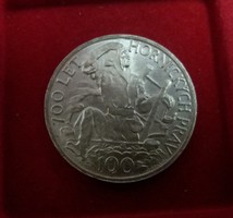 Nagyon szép Csehszlovák ezüst 100 Korona 1949, 14 g.