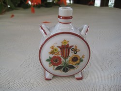 Hollóházi flask, 10 cm, old shield mark