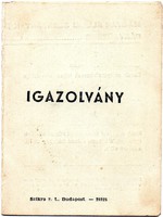 Magyar Állami Szénbányák Rt. fényképes Igazolvány Mór Pusztavám 1946-1951