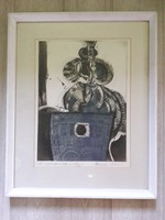 Czinke Ferenc  Este a Palócoknál 1978 szignózott 59 cm x 47,5 cm