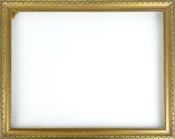 0S074 Régi aranyozott fényképkeret 25 x 31 cm