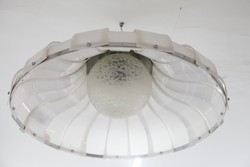 MEBLO mennyezeti lámpa 1960-70-es évek, műanyag, üveg búra, jó állapotban.