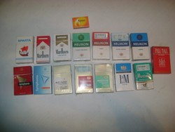 Retro cigarettás, cigis doboz - 15 darab