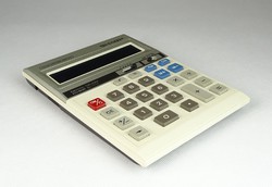 0S456 Régi SHARP számológép eredeti tokjában