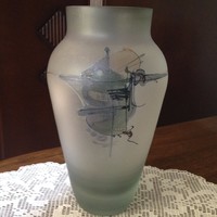 Jon art contemporary art glass vase - 24.5 cm