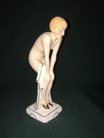Royal dux Elly Strobach "JEAN ARTHUR" porcelán figura