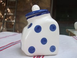 Retro polka dot ceramic spice rack