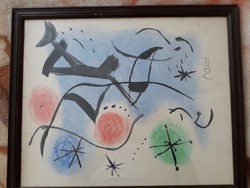 Joan Miró akvarell eladó cserélhető.