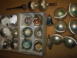 Antik és régi ezüst karácsonyfadísz karácsonyfa dísz csomag