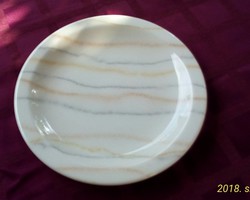 Gyönyörű, magasfényű, olasz porcelán kínáló tál, lapos tányér, 25,5 cm átmérőjű