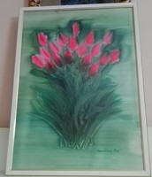  Macskássy Izolda: Piros tulipánok (nagyméretű)