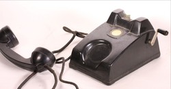 Kurblis régi telefon Budavox eredeti állapotban és  leltári számmal 