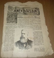 A Nép Zászlója 1889 november 21.,régi, újság, politika, korabeli hírek, XIX. század, hetilap