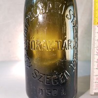 "Kőbányai Polgári Serfőző R.T. Főraktára Szeged 0.50 L" sörösüveg (447)