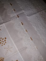 3 pcs beautiful batiste shelf tablecloth, shelf strip