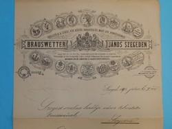 Brauswetter János alázatos kérvénye Szeged városához 1898 évben