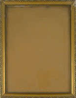 0T167 Régi vágható aranyozott képkeret 33 x 25 cm