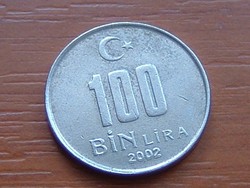 TÖRÖK 100 BIN (100.000) LÍRA 2002 