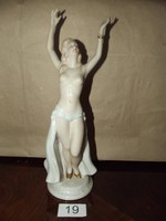 ​​Wallendorf Német Porcelán női akt szobor táncos