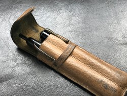 Antik Soennecken toll, és Béke golyóstoll eredeti bőr tartóban