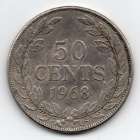 Libéria 50 cent, 1968, szép