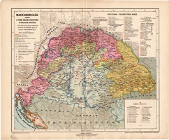 Magyarország a török uralom korában 1683 térkép, kiadva 1898, történelmi atlasz, Kogutowicz Manó
