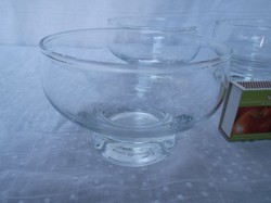4 db Mécsestartó - vastag üveg - Adventi koszorúra is 9 x 7 cm 
