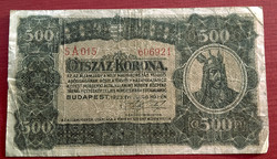 500 Korona 1923 Nyomdahely nélkül A015