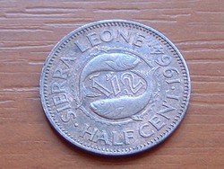 SIERRA LEONE 1/2 CENT 1964 HALAK S+V