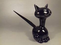 RITKA íróasztal dísz GOEBEL porcelán levélbontó cica macska 1962- ből perectartó gyűrűtartó