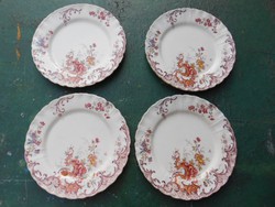 Antik Francia Sarreguemines szecessziós kézi festésű tányérok.