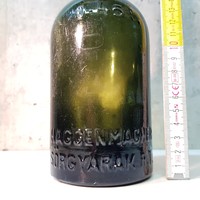 "Haggenmacher Sörgyárak Rt. 0.45l" olajzöld sörösüveg (472)