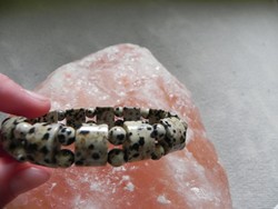 Beautiful Dalmatian jasper bracelet 19cm