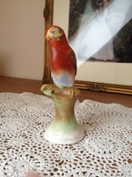 Bodrogkeresztúri papagáj porcelán figura