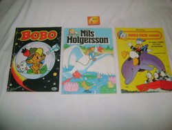 Bobo, Donald kacsa, Nils Holgersson - 1987, 1989... gyermek képregények