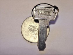Máv kulcs, Máv logós kulcs, Máv Elzett kulcs 4858 sorszám