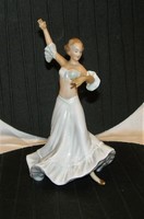 Táncosnő Wallendorf porcelán figura 21 cm 