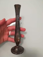 Fém váza ezüstözött antik kecses filigrán