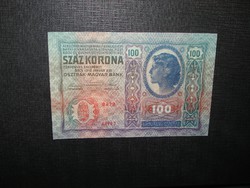 100 korona 1912 Felülbélyegzés nélkül UNC!