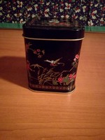 Kínai teás ritka fém tároló doboz nagyon szép 