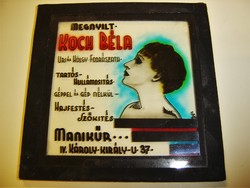 Antik mozi reklám dia Koch Béla Fodrászata