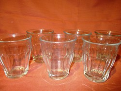 6 db Durit üveg pohár
