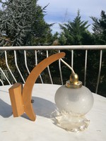 RETRÓ SZARVASI FA FALIKAR ÜVEGBÚRÁVAL